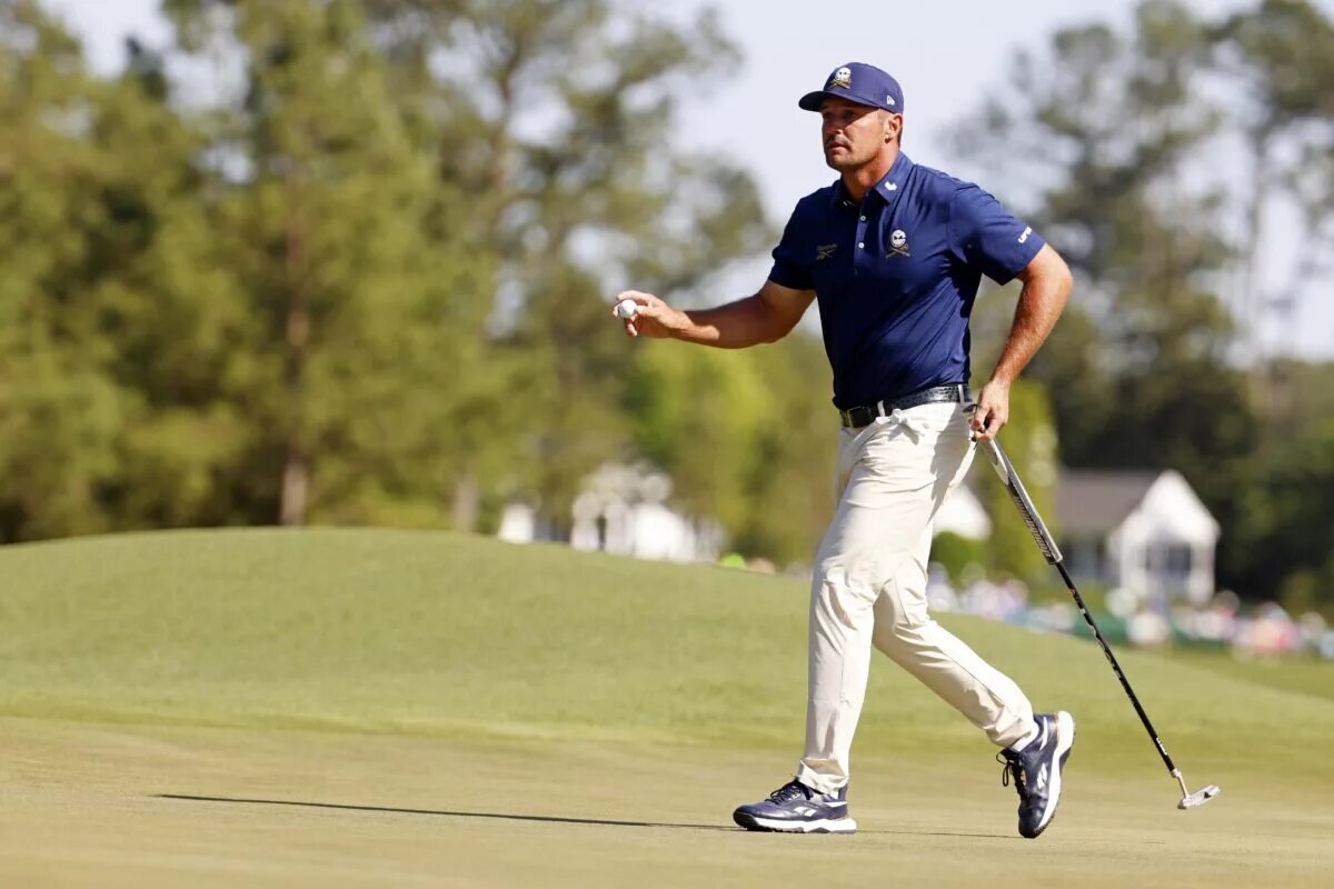 Bryson DeChambeau at The Masters on Sunday