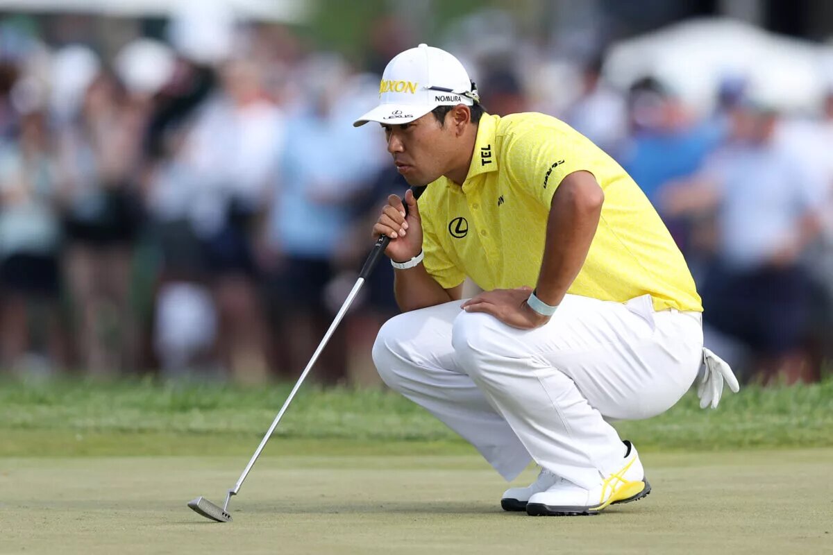 Hideki Matsuyama at the final round of the Truist Championship