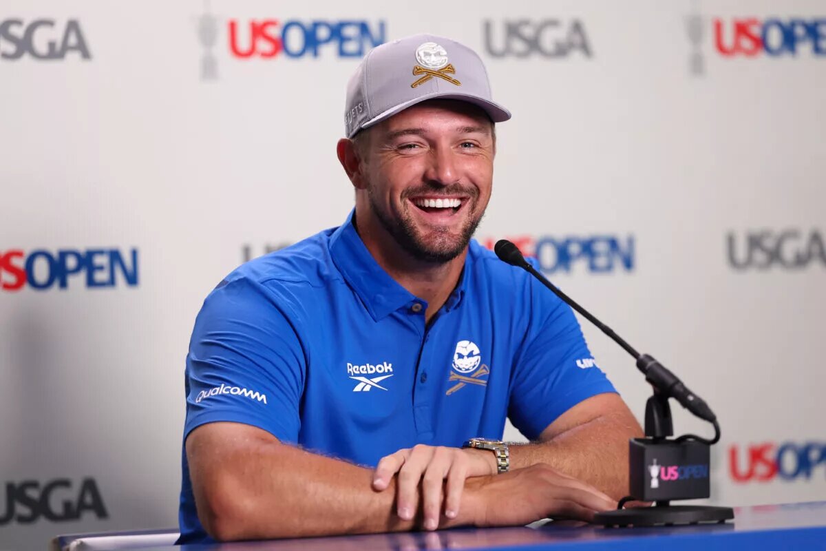 Bryson DeChambeau at press conference before 2025 US Open