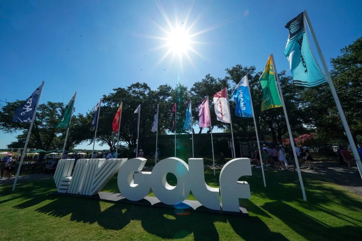 LIV Golf Dallas sign 2025