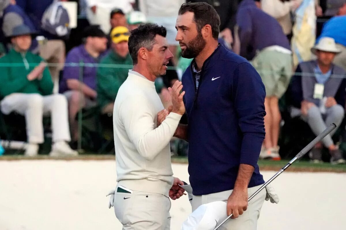 Rory McIlroy and Scottie Scheffler at Master Tournament