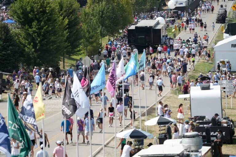 Crowds at LIV Golf Indianapolis day two 2025