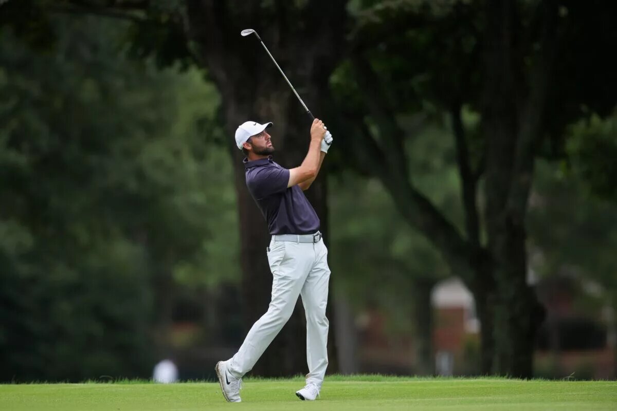 Scottie Scheffler at third round of 2025 Tour Championship