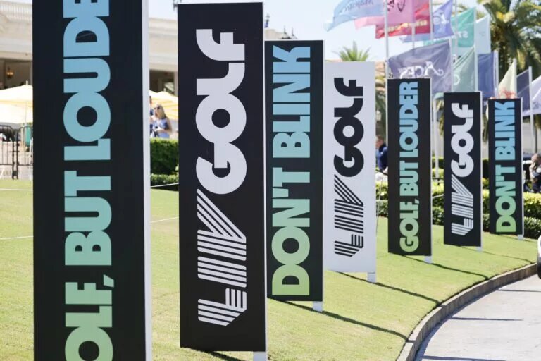 LIV Golf flags Miami 2024