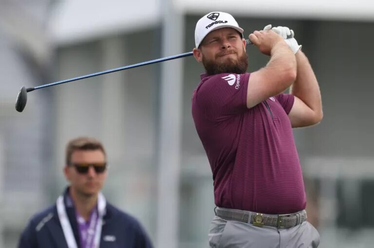 Tyrrell Hatton at US Open practice round