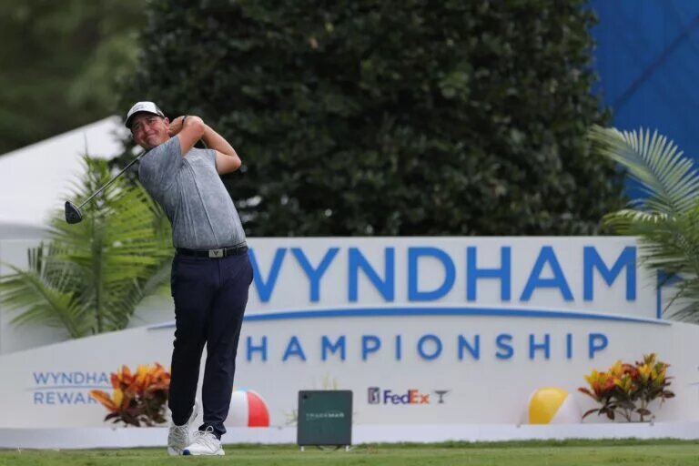 Justin Lower at Wyndham Championship