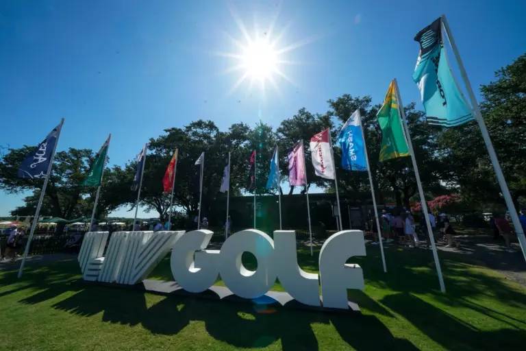 LIV Golf logo at LIV Dallas 2025