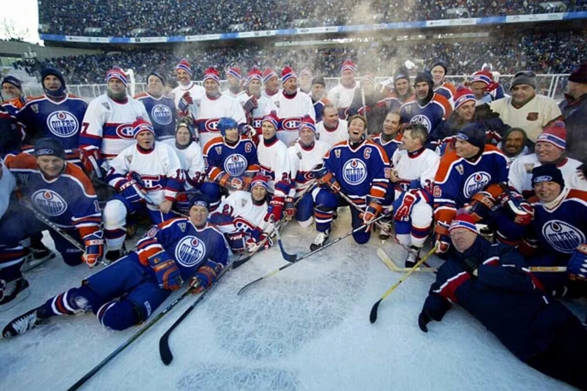 Heritage classic on November 22 2003 between the Canadiens and Oilers