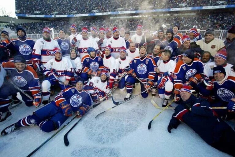 Heritage classic on November 22 2003 between the Canadiens and Oilers