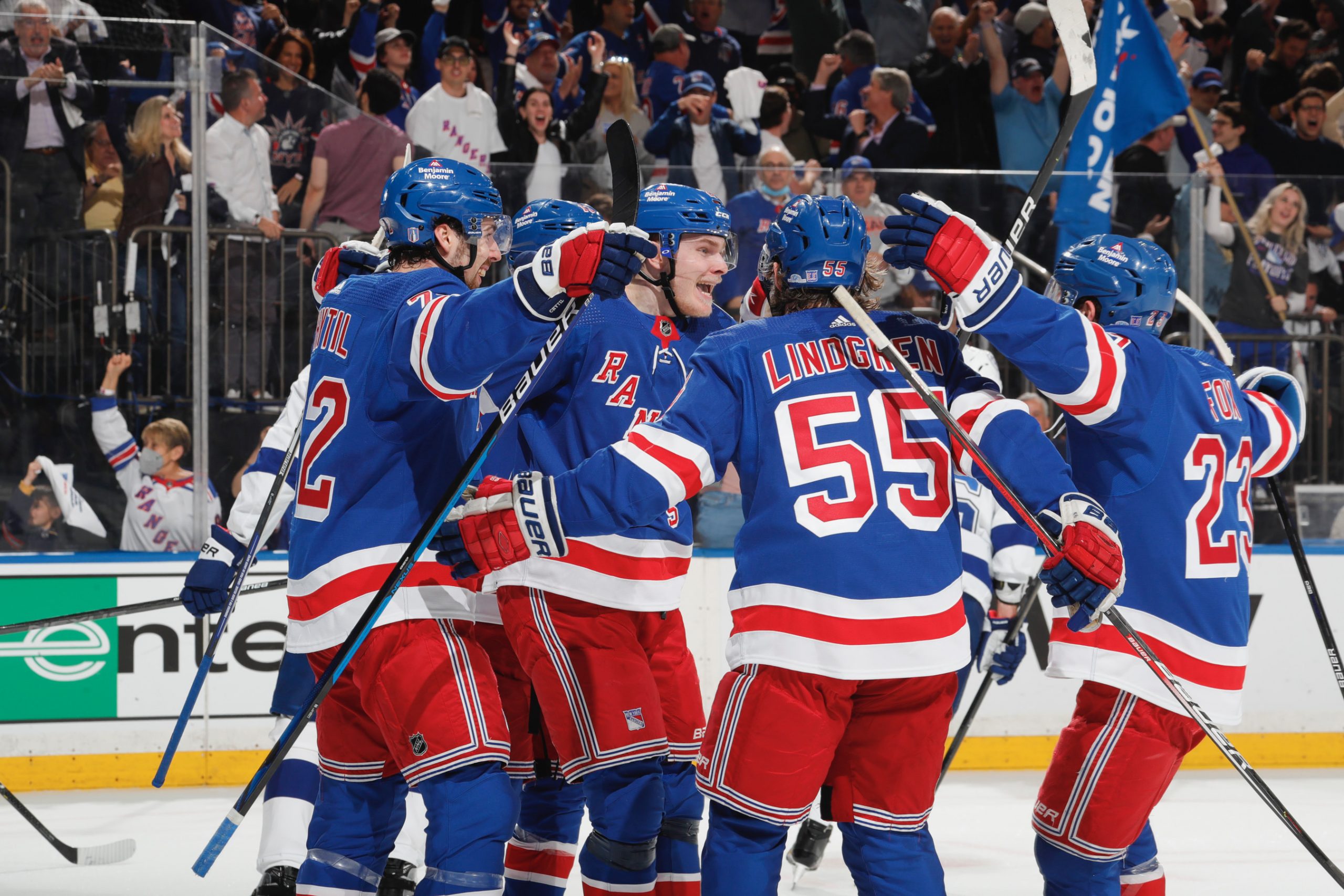 New York Rangers new lines all score in 6-2 romp over Panthers