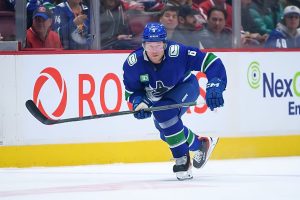 Brock Boeser playing, he has been a rumoured piece in Vancouver Canucks trade rumours lately