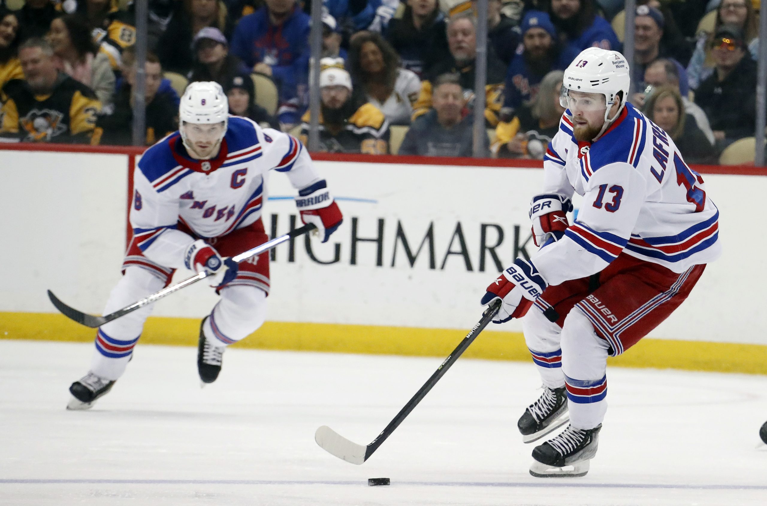 Lafreniere scores in OT to lift Rangers over Flames 5-4
