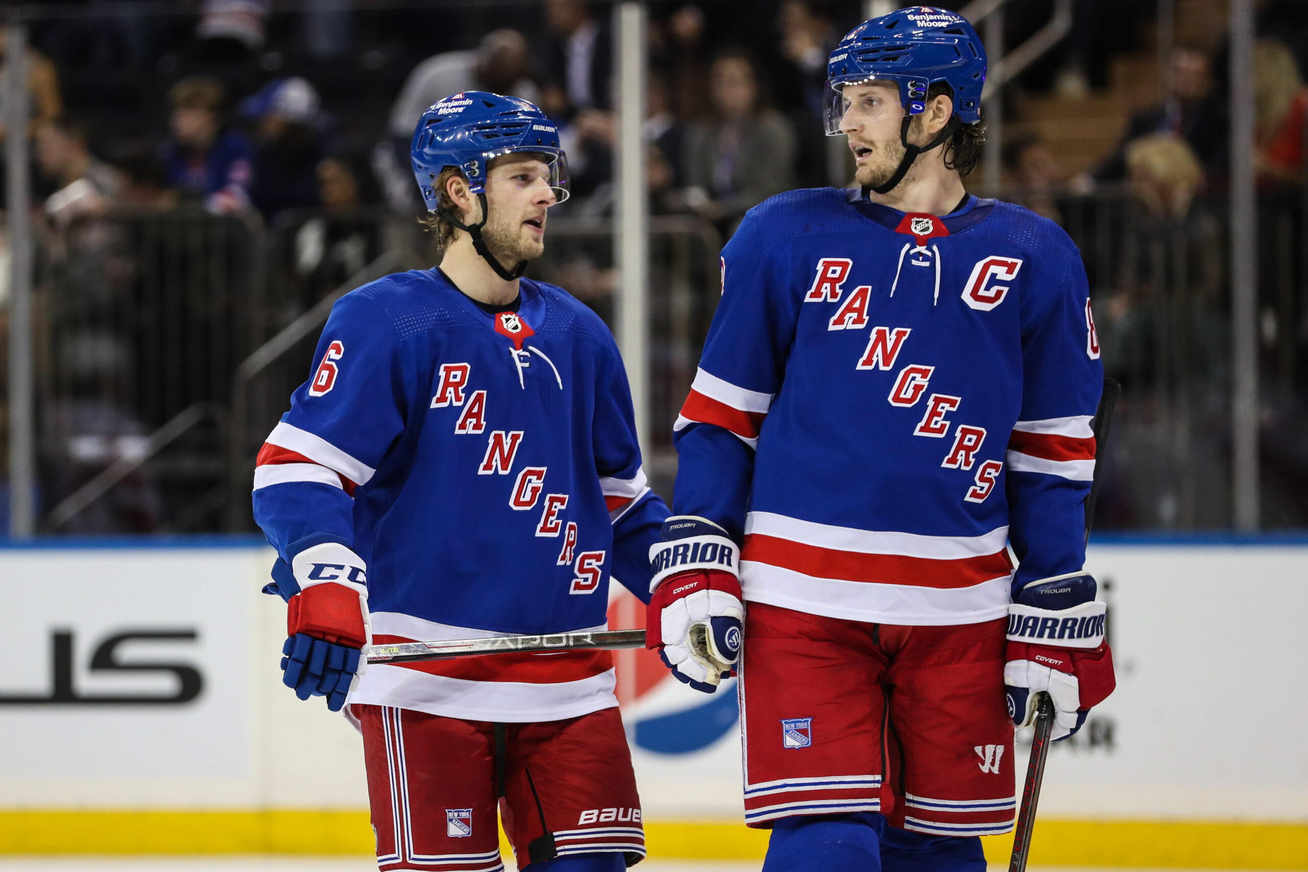 New York Rangers play New Jersey Devils with their regular NHL lineup