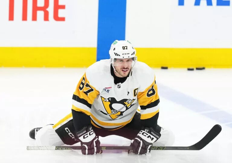 Crosby warming up as the Penguins try to make the NHL Playoffs; Sidney Crosby extended