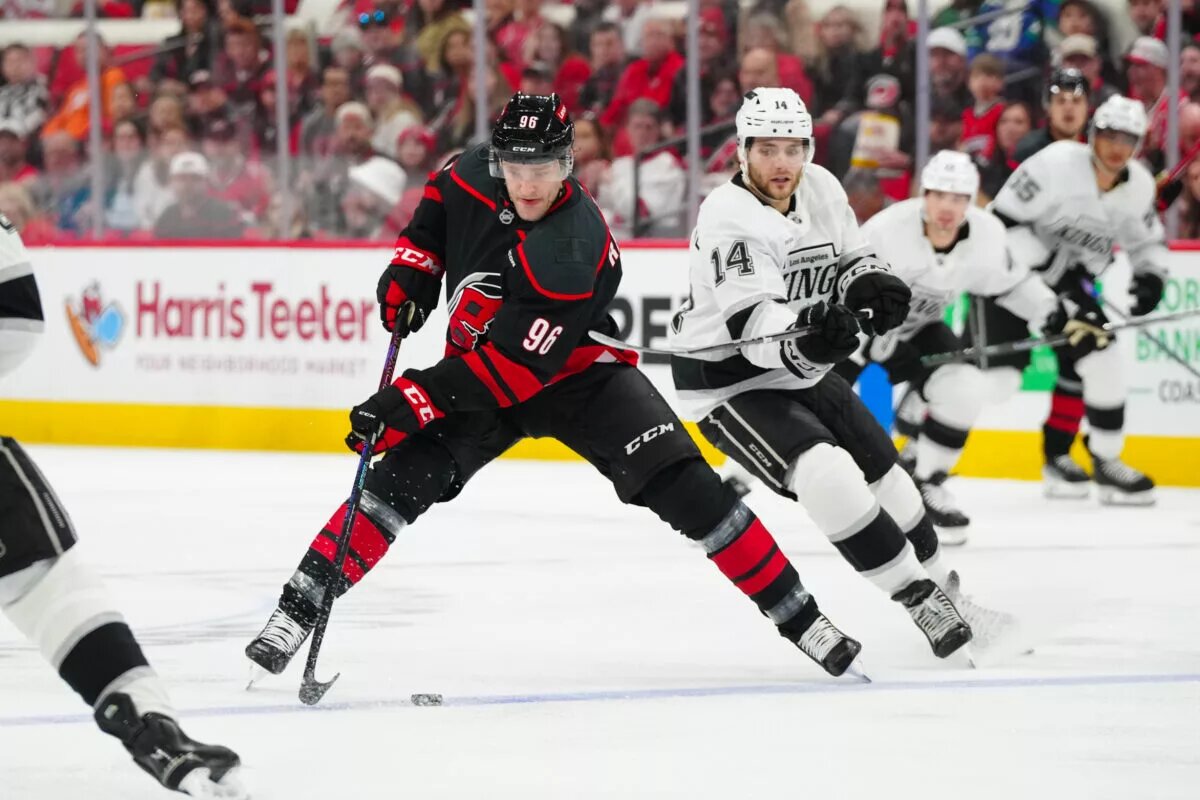 Hurricanes forwards; Alex Laferriere extended