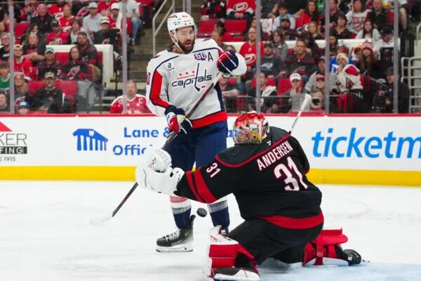 Frederik Andersen’s Shutout Gives Carolina Hurricanes 2-1 Lead Versus Washington Capitals