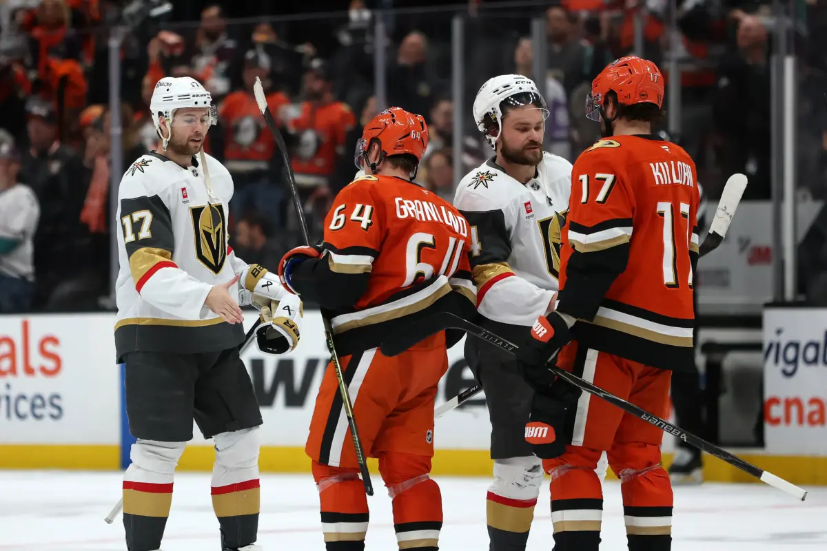 Ducks vs golden knights