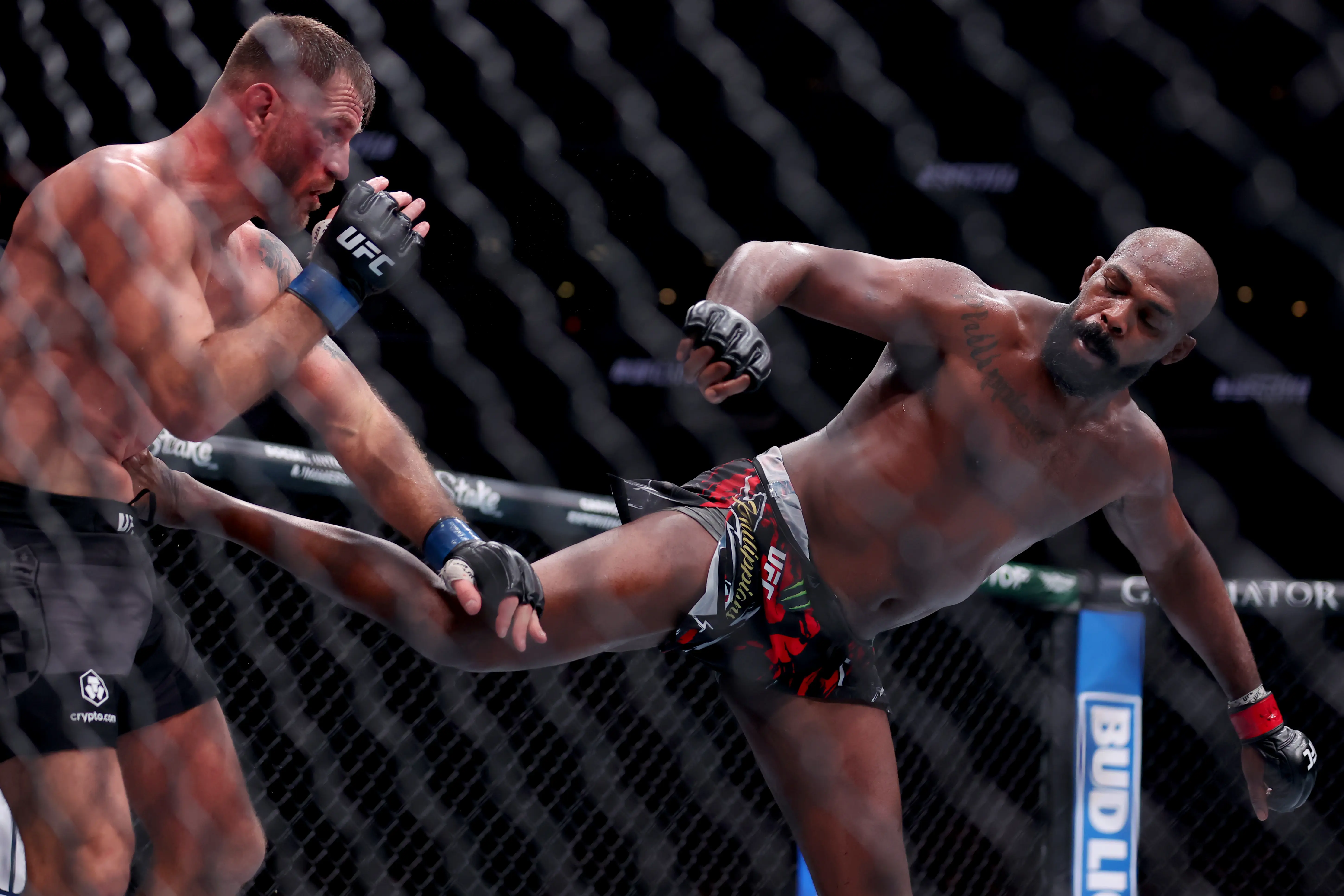 Jon Jones and Stipe Miocic at UFC 309 