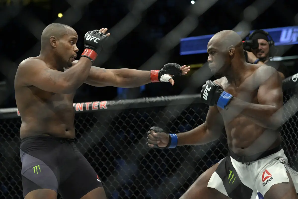 Jon Jones and Daniel Cormier at UFC 214