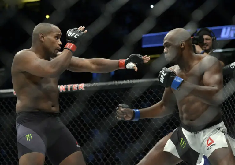 Jon Jones and Daniel Cormier at UFC 214