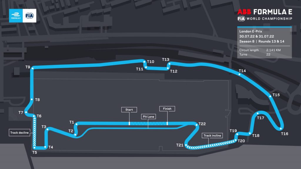 London E-Prix Circuit Map