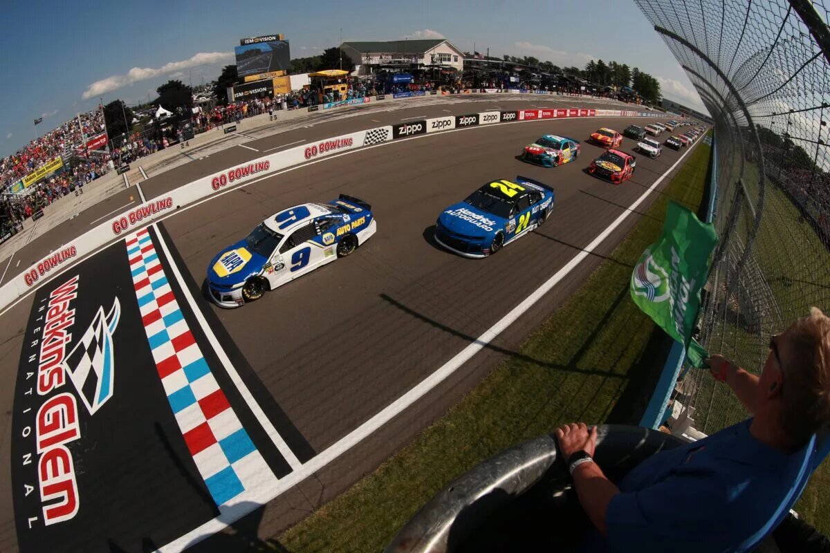 The start of the 2021 NASCAR Cup Series Race at Watkins Glen