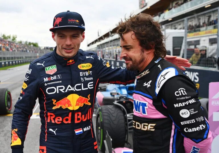 Max Verstappen Fernando Alonso F1