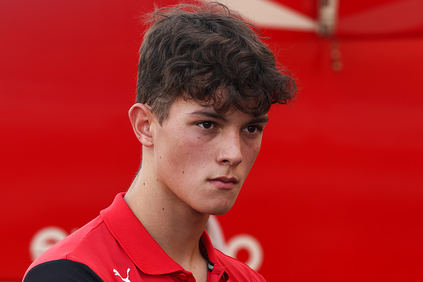 Oliver Bearman during the Formula 3 round in Zandvoort, Netherlands on September 4, 2022. He will make his F1 debut with Haas. (Photo by Jakub Porzycki/NurPhoto via Getty Images)