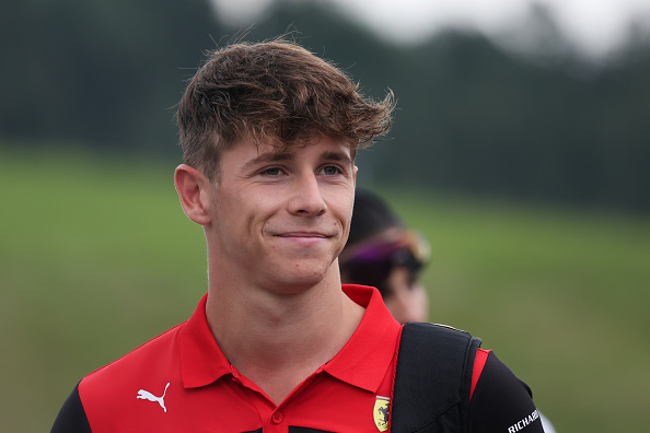 Arthur Leclerc arrives the circuit ahead of the Formula 3 round in Spielberg, Austria on July 7, 2022. (Photo by Jakub Porzycki/NurPhoto via Getty Images)