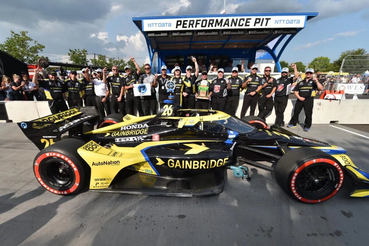 Colton Herta - NTT P1 Pole Award - Big Machine Music City Grand Prix (Credit: Penske Entertainment: Chris Owens)