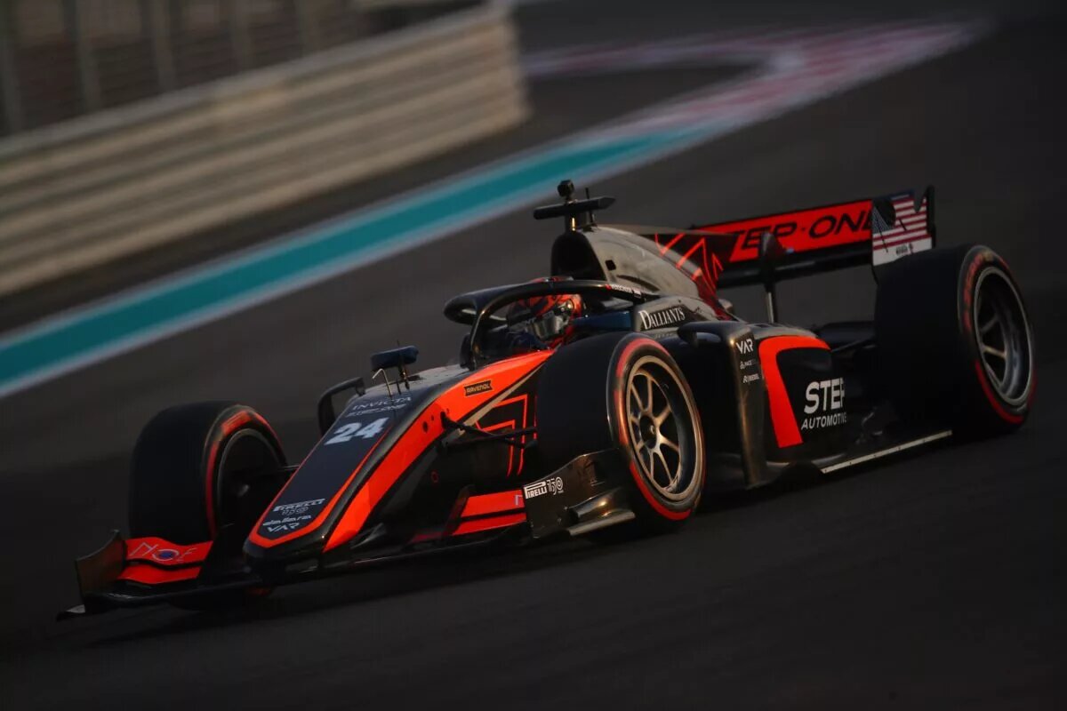 F2 Testing Richard Verschoor (Credit: Formula 2 Twitter Account)