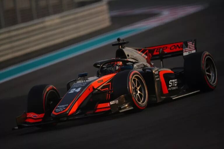 F2 Testing Richard Verschoor (Credit: Formula 2 Twitter Account)
