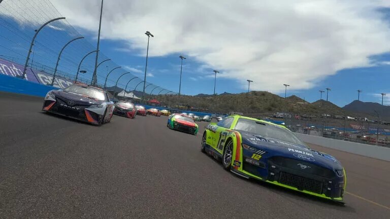 AVONDALE, ARIZONA - MARCH 13: Ryan Blaney, driver of the #12 Menards/Maytag Ford, races during the the Ruoff Mortgage 500 at Phoenix Raceway on March 13, 2022 in Avondale, Arizona. (Photo by Sean Gardner/Getty Images)