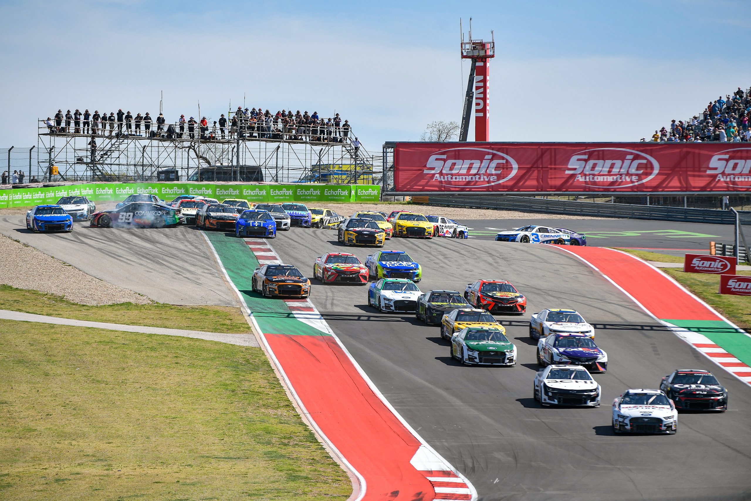 The opening lap at Circuit of the Americas