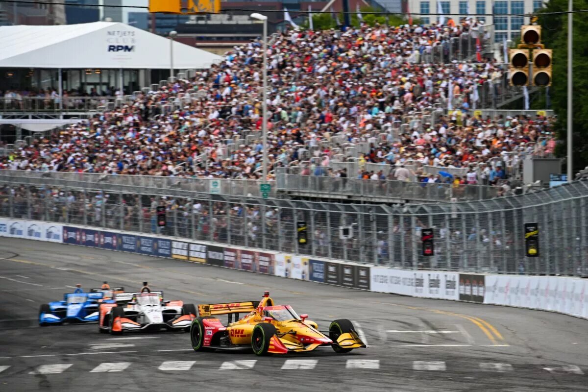 Romain Grosjean in the 2022 Music City Grand Prix