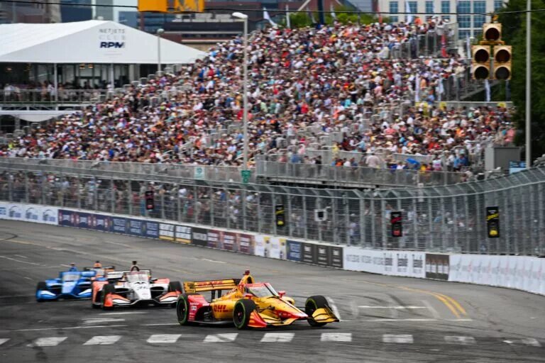 Romain Grosjean in the 2022 Music City Grand Prix