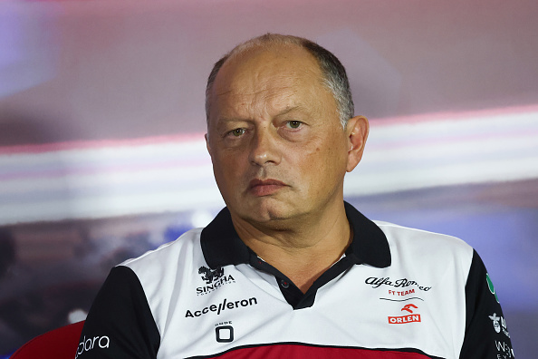 Fred Vasseur of Alfa Romeo during the press conference before the final practice ahead of the Formula 1 Grand Prix of The Netherlands at Zandvoort circuit in Zandvoort, Netherlands on September 3, 2022. (Photo by Jakub Porzycki/NurPhoto via Getty Images)