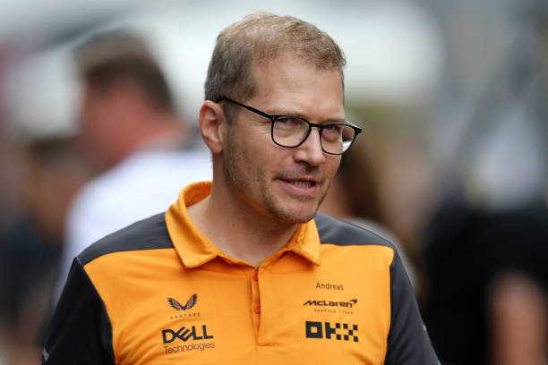 HUNGARORING, MOGYOROD, HUNGARY - 2022/07/30: Andreas Seidl, team principal of McLaren, in the paddock during final practice for the F1 Grand Prix of Hungary. (Photo by Marco Canoniero/LightRocket via Getty Images)