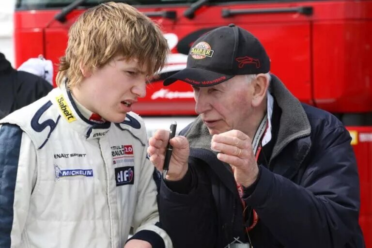 Henry Surtees preparing for a race (Credit: SnapLap)