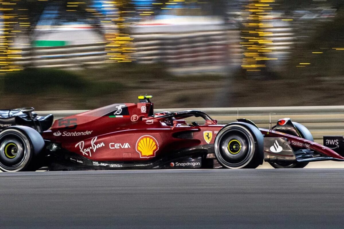 Ferrari during pre-season testing in Bahrain