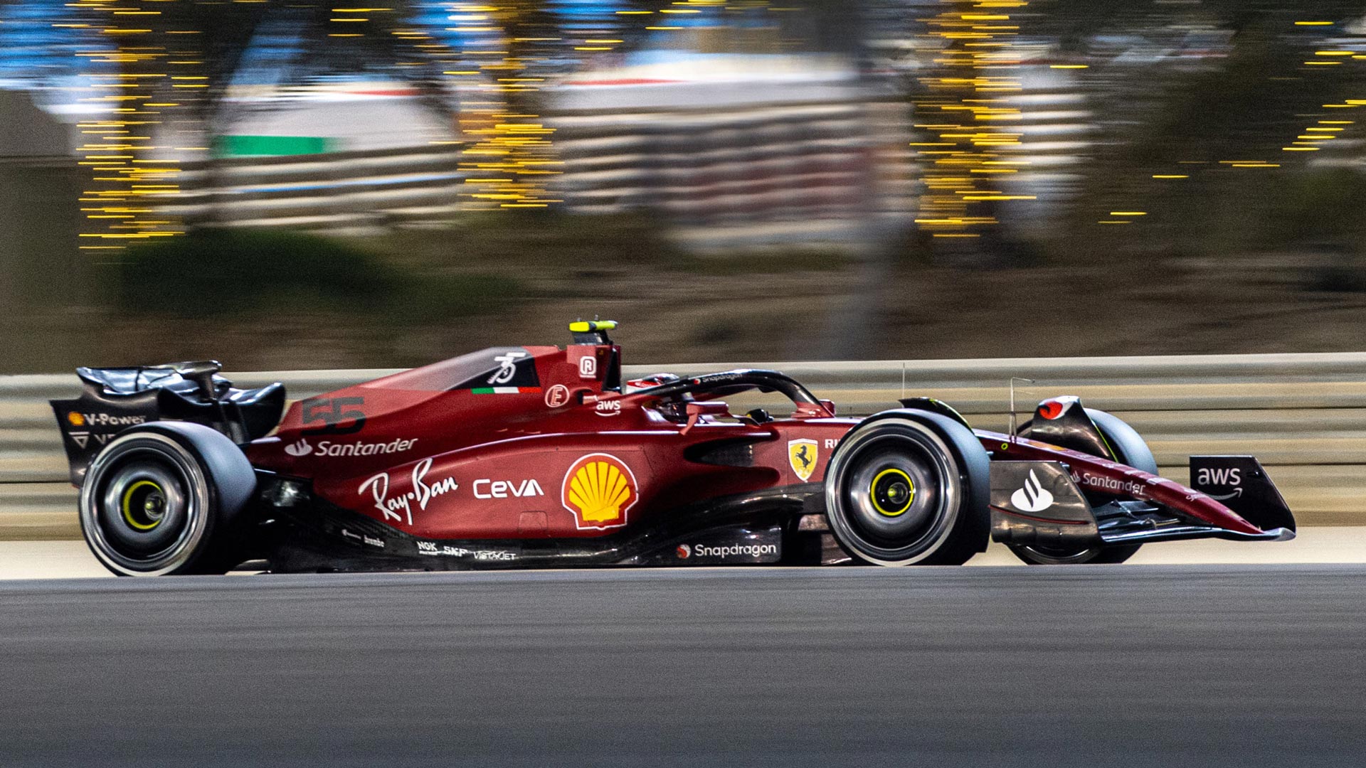 Ferrari during pre-season testing in Bahrain