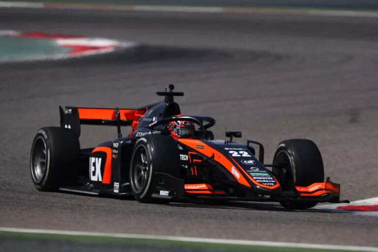 Richard Verschoor during the F2 pre-season test.