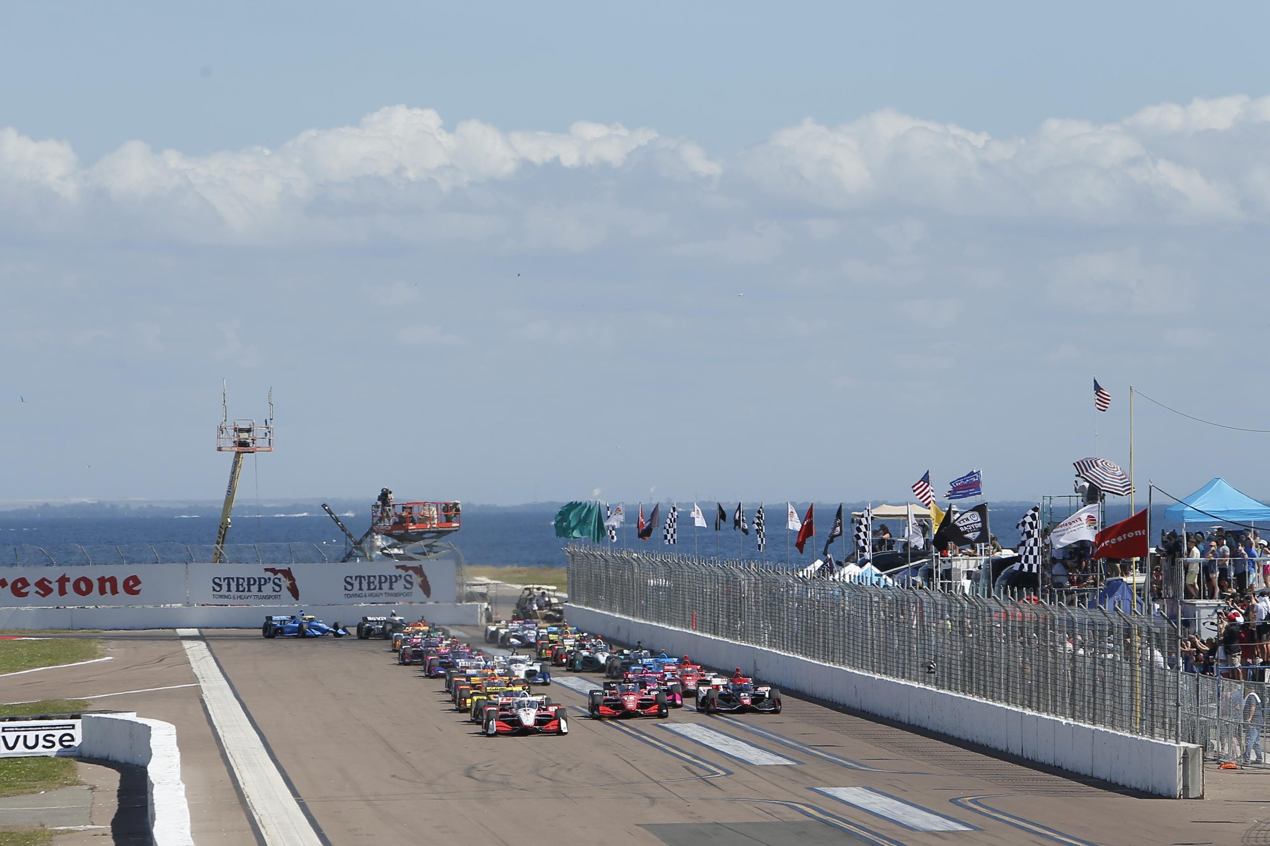 The start of the 2022 Firestone Grand Prix of St. Petersburg