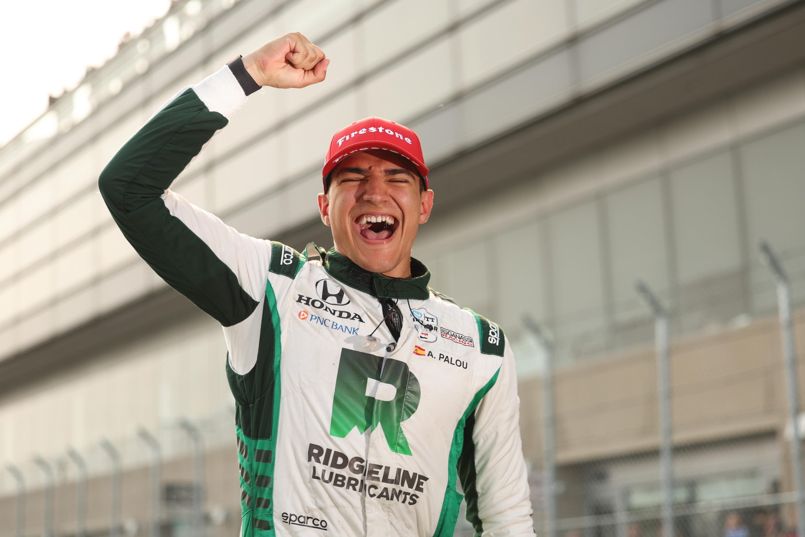 Alex Palou celebrates his victory at the Detroit Grand Prix (Chris Owens/Penske Entertainment)
