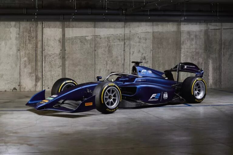 The new F2 car that will be used going forward.
