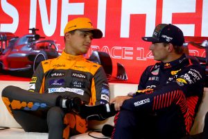 Lando Norris & Max Verstappen at the Dutch Grand Prix, 2023