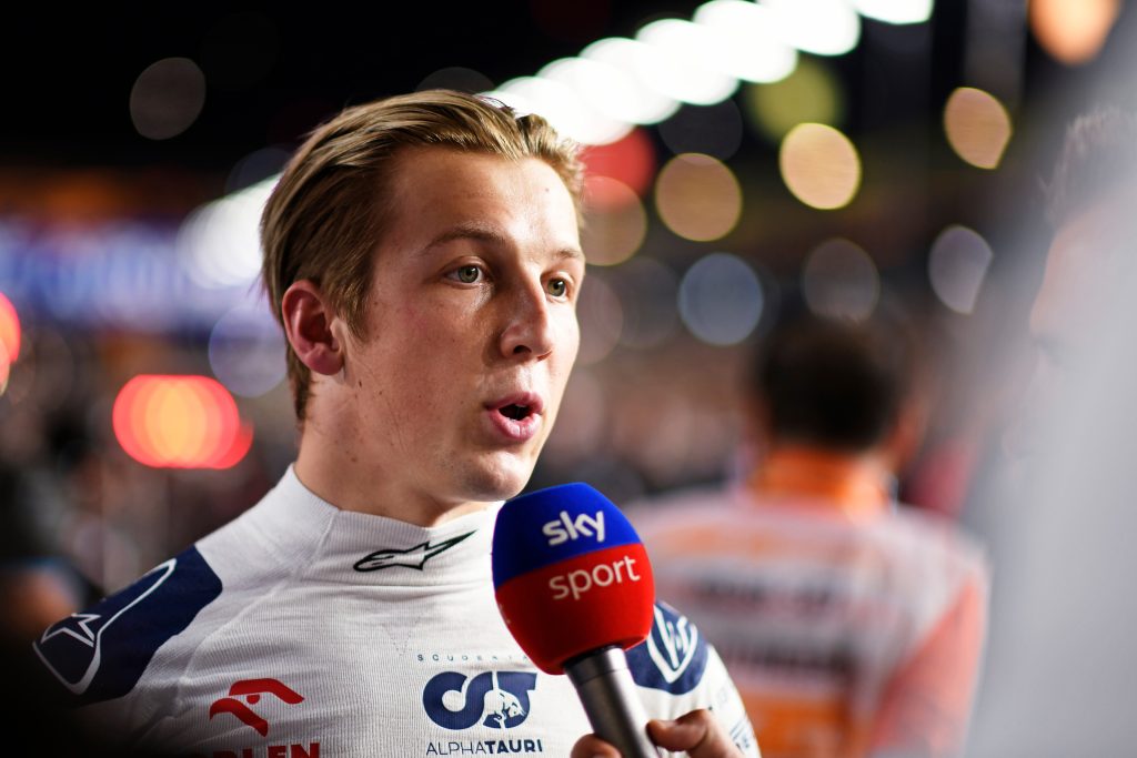 Liam Lawson at the Singapore Grand Prix for AlphaTauri, 2023