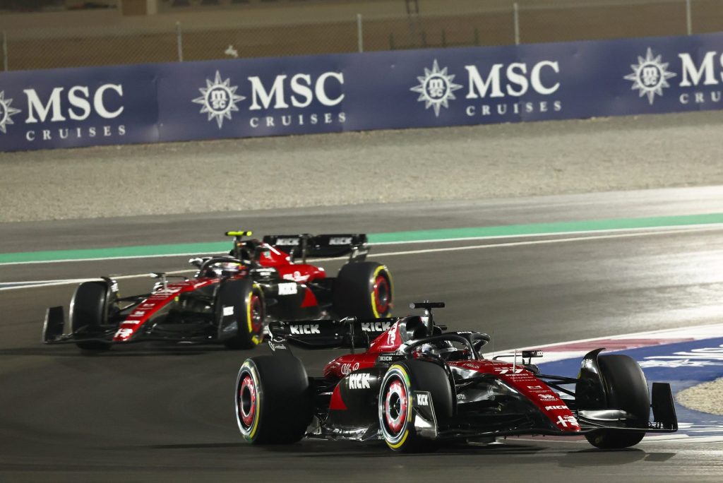 Valtteri Bottas and Zhou Guanyu for Alfa Romeo at the Formula 1 Qatar Grand Prix, 2023