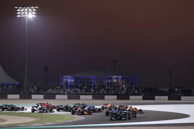 Start of the race, Formula 1 Qatar Grand Prix, 2021