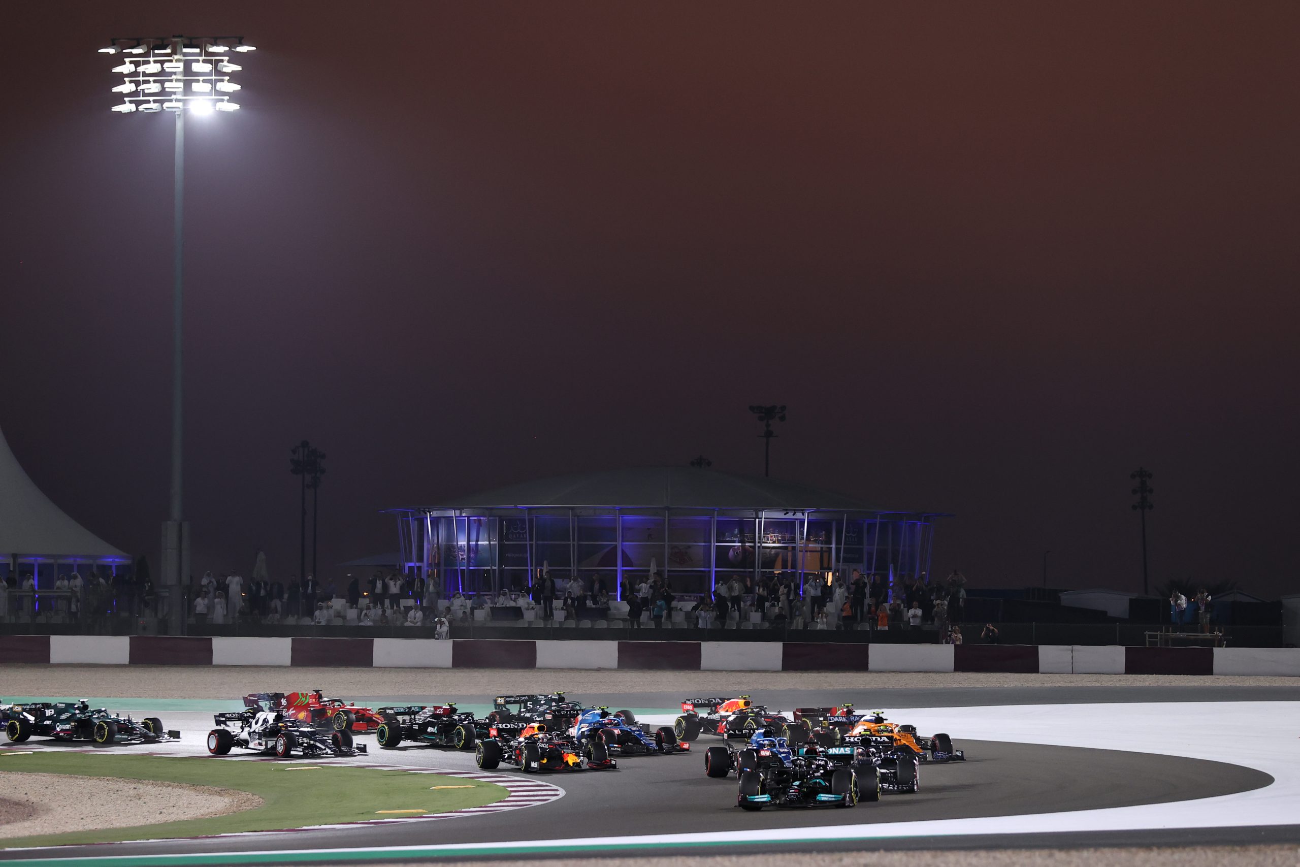Start of the race, Formula 1 Qatar Grand Prix, 2021